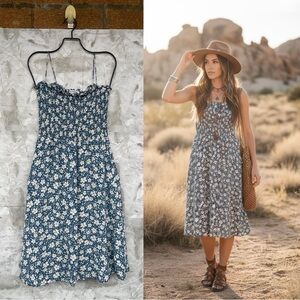 reformation briony sleeveless a-line midi dress Reformation Bryony White Black Bow Trim Sleeveless Maxi Dress  The Closet  New York